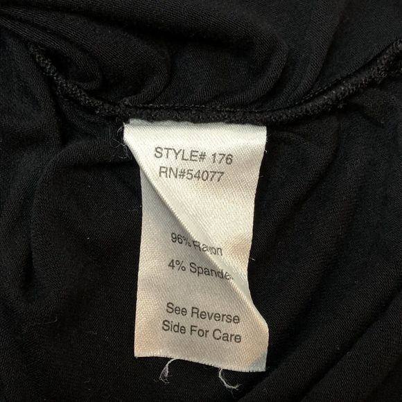 CABi 176 Black Bodycon Dress Small Ruched Sides Stretch Scrunch Knit - Picture 8 of 8